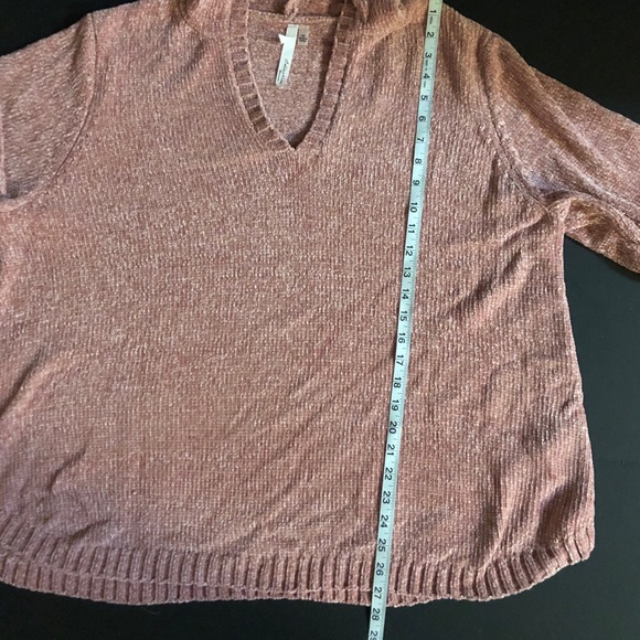 NWOT 3/4 Sleeve Pink Hoodie Sweater 3x Collection - Picture 4 of 8